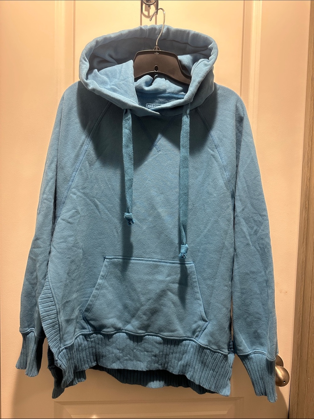 American Eagle Outfitters Light Blue Hooded Pullover